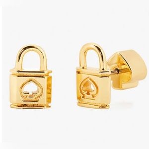 Kate Spade New York Lock and Spade Stud Earrings